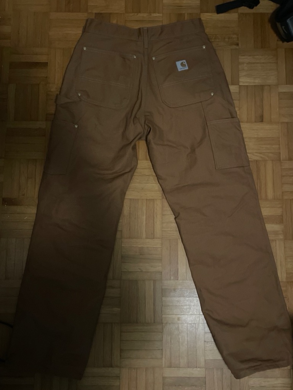 Carhartt Men's Brown Work Cargo Pants - Rugged Duck Canvas